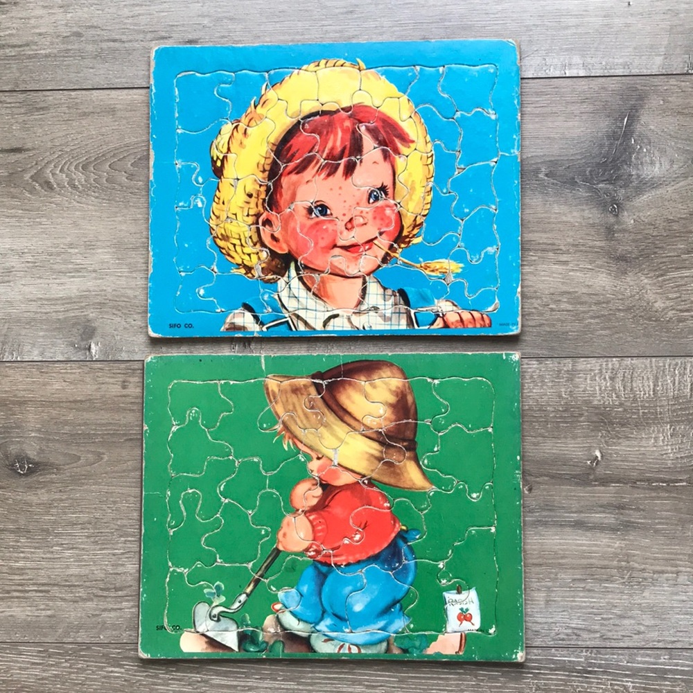 Vintage Children’s Cardboard Puzzles